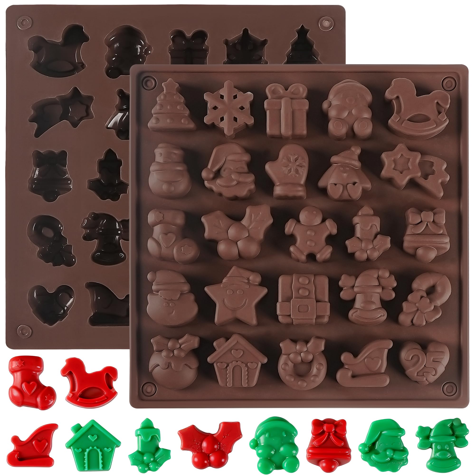 Silicone Mold Baking - 1-2 шт. Рождественские силиконовые формы для
