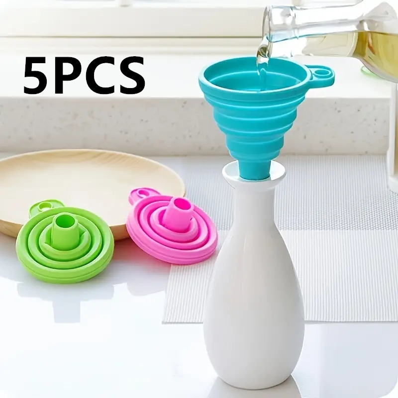 Kitchen Gadgets Small - Силиконовая складная воронка, многофункциональный портативный мини-кухонный