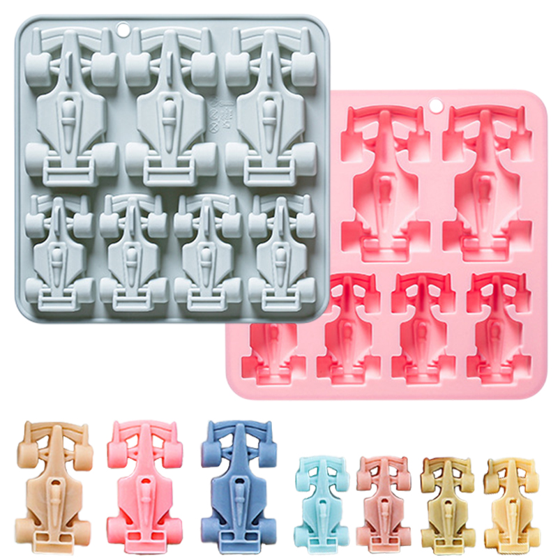Silicone Mold Baking - 7-полосная силиконовая форма для гоночного автомобиля,